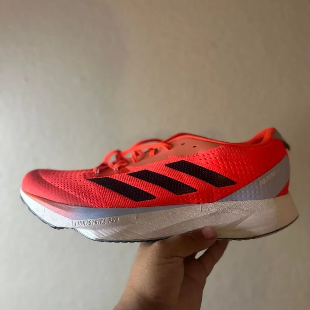Adidas Men's Orange and Red Trainers
